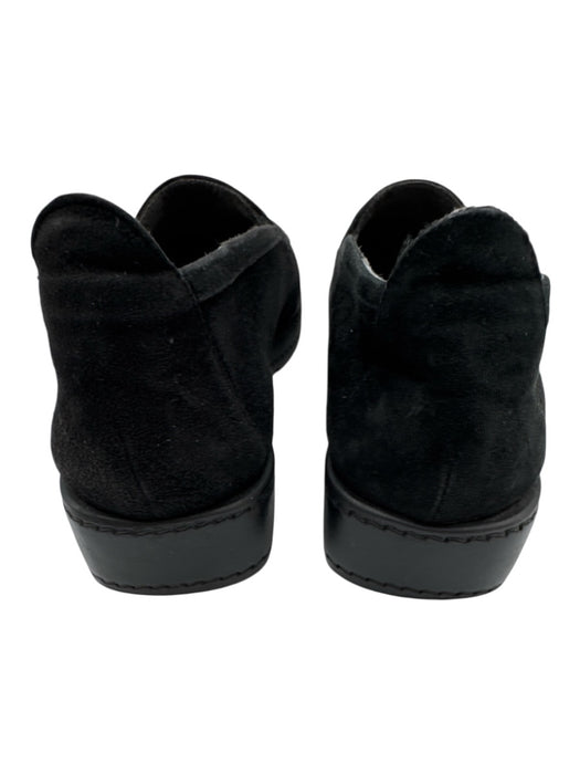 Stuart Weitzman Shoe Size 8.5 Black Suede Slip On Platform Loafers Black / 8.5