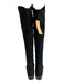 Stuart Weitzman Shoe Size 7 Black Suede leather Stretch Panel Round Toe Boots Black / 7