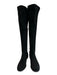 Stuart Weitzman Shoe Size 7 Black Suede leather Stretch Panel Round Toe Boots Black / 7