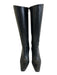 Salvatore Ferragamo Shoe Size 7.5 Black Leather Pointed Square Toe Boots Black / 7.5