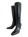 Salvatore Ferragamo Shoe Size 7.5 Black Leather Pointed Square Toe Boots Black / 7.5