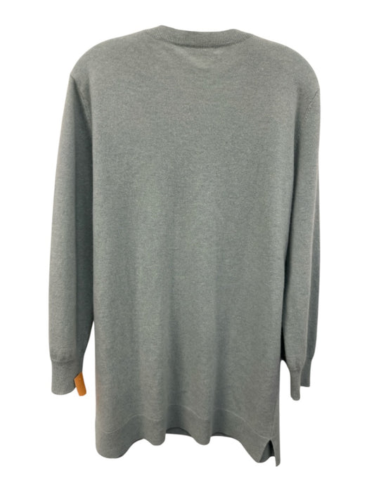 Neiman Marcus Size Est XL Blue Cashmere Solid V Neck Men's Sweater Blue / Est XL