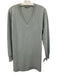 Neiman Marcus Size Est XL Blue Cashmere Solid V Neck Men's Sweater Blue / Est XL