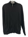 Saks Fifth Ave Size L Black Cashmere Solid Zip UP Men's Sweater Black / L