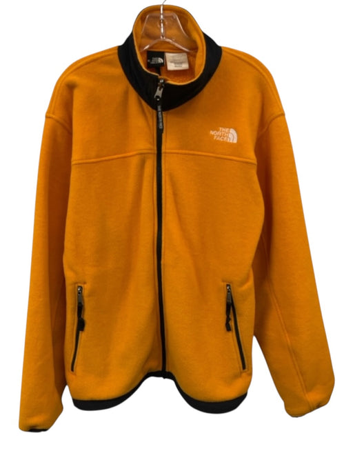 The North Face Size M Orange Synthetic fleece Zip UP Men's Jacket Orange / M