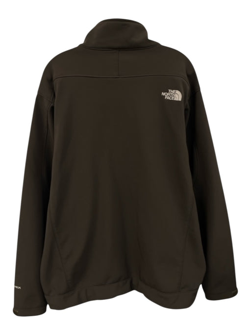 The North Face Size XL Brown Synthetic Solid Zip UP Men's Jacket Brown / XL