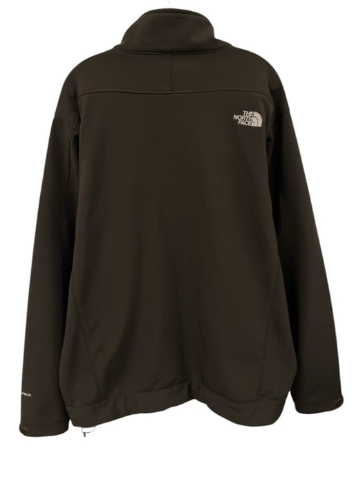 The North Face Size XL Brown Synthetic Solid Zip UP Men's Jacket Brown / XL