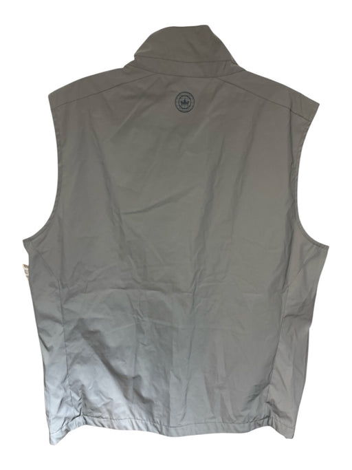 Peter Millar Size M Gray Synthetic Iridescent Vest Men's Jacket Gray / M