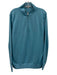 Peter Millar Size L Light blue Cotton Blend Solid Quarter Zip Long Sleeve Shirt Light blue / L