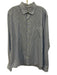 Peter Millar Size L Blue & White Cotton Striped Button Up Long Sleeve Shirt Blue & White / L