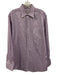 Peter Millar Size M Purple & White Cotton Gingham Button up Long Sleeve Shirt Purple & White / M