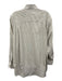 Zegna Size M White & Gray Cotton Blend Plaid Button Up Men's Long Sleeve Shirt White & Gray / M