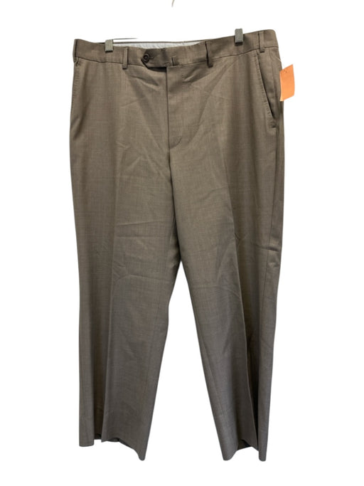 Peter Millar Size 36 Tan Wool Solid Dress Men's Pants Tan / 36