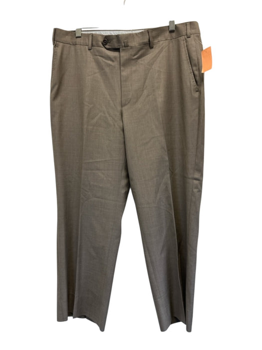 Peter Millar Size 36 Tan Wool Solid Dress Men's Pants Tan / 36