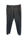 Zegna Size 36 Dark Gray Wool Solid Dress Men's Pants Dark Gray / 36