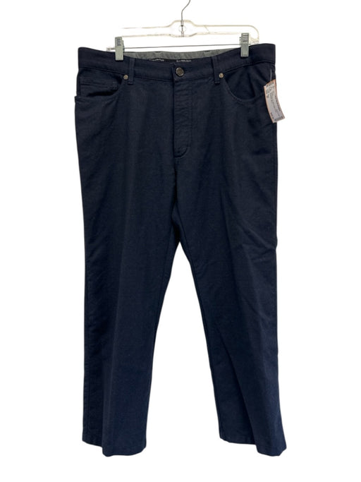 Zegna Size 36 Navy Blue Wool Solid Dress Men's Pants Navy Blue / 36