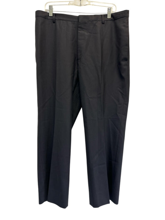 Gucci Size 54 Black Wool Striped Dress Men's Pants Black / 54