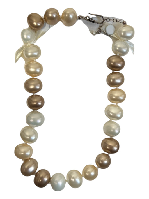 No Brand Pearl Pearl Bead Hook Closure Abstract Necklace Pearl