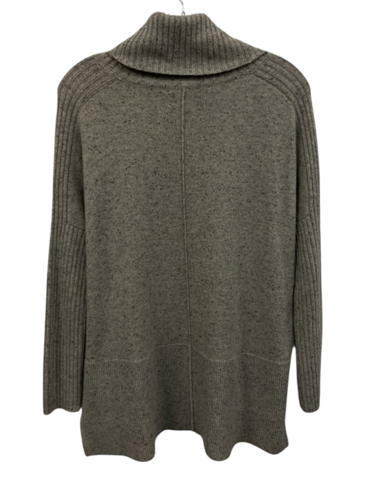 Saks Fifth Ave Size XS Gray Cashmere Turtleneck Speckled Long Sleeve Sweater Gray / XS