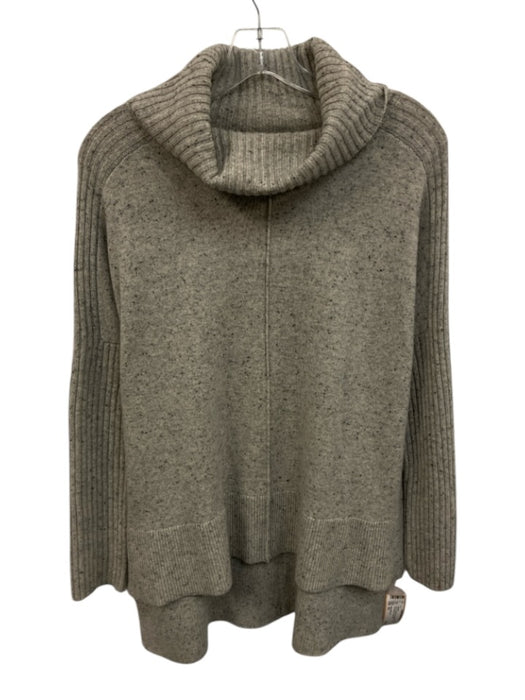 Saks Fifth Ave Size XS Gray Cashmere Turtleneck Speckled Long Sleeve Sweater Gray / XS