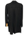 Faherty Size XS Dark Gray Polyester & Viscose Long Sleeve Ribbed Buttons Dress Dark Gray / XS
