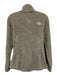 The North Face Size S Cream Polyester Fuzzy Mock Neck Zip Up Jacket Cream / S