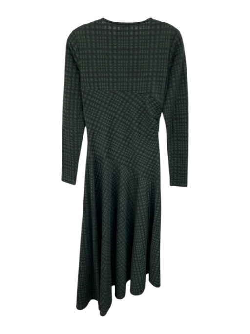 By Malene Birger Size XS Green & Black Cotton & Polyester Long Sleeve Midi Dress Green & Black / XS