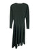 By Malene Birger Size XS Green & Black Cotton & Polyester Long Sleeve Midi Dress Green & Black / XS