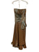 Montage by Mon Cheri Size 8 Brown & Blue Polyester Strapless Iridescent Gown Brown & Blue / 8