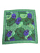 Christian Dior Green, Blue, Black Silk Square Houndstooth Paisley scarf Green, Blue, Black / One Size