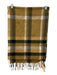 No Brand Yellow, Gray, White Cashmere Fringe Plaid Rectangle scarf Yellow, Gray, White / One Size