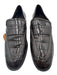 Schutz Shoe Size 8B Dark Brown Embossed Leather Pointed Rounded Toe Loafers Dark Brown / 8B