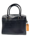 Kate Spade Black Leather Silver Hardware Top Zip Square Bag Black / S