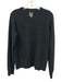 George Size S Black Cashmere Solid Crewneck Men's Sweater Black / S