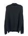 Cezani Size XL Black Cashmere Solid Polo Men's Long Sleeve Shirt Black / XL