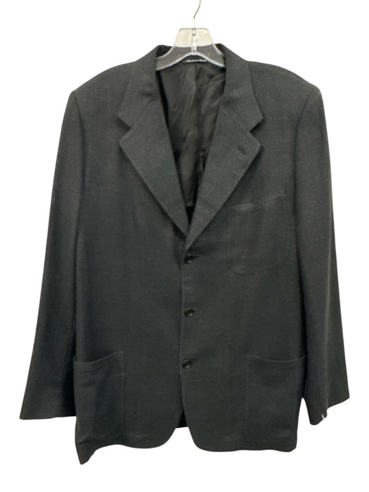 Canali Dark Gray Wool 3 button Men's Blazer Dark Gray / 54