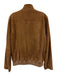 Brooks Brothers Size M Brown Leather Solid Zipper Men's Jacket Brown / M