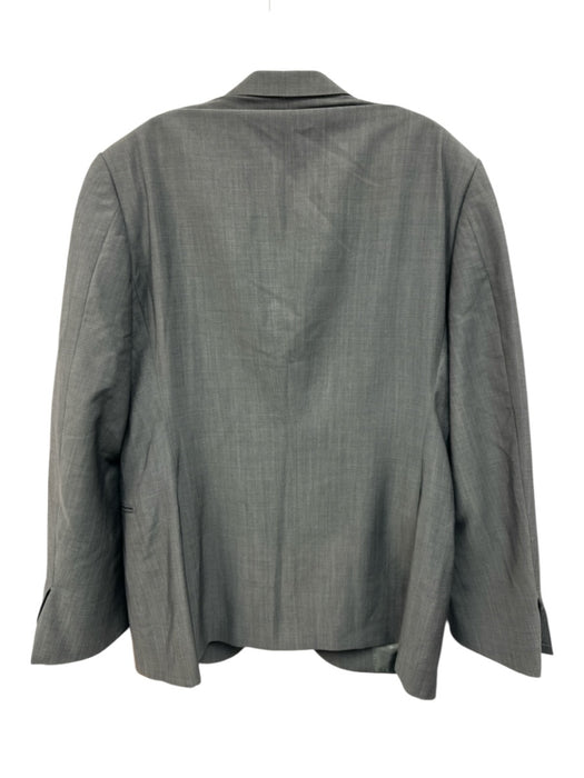 Corneliani Gray Wool Solid 2 Button Men's Blazer Gray / 52