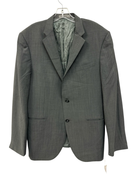 Corneliani Gray Wool Solid 2 Button Men's Blazer Gray / 52