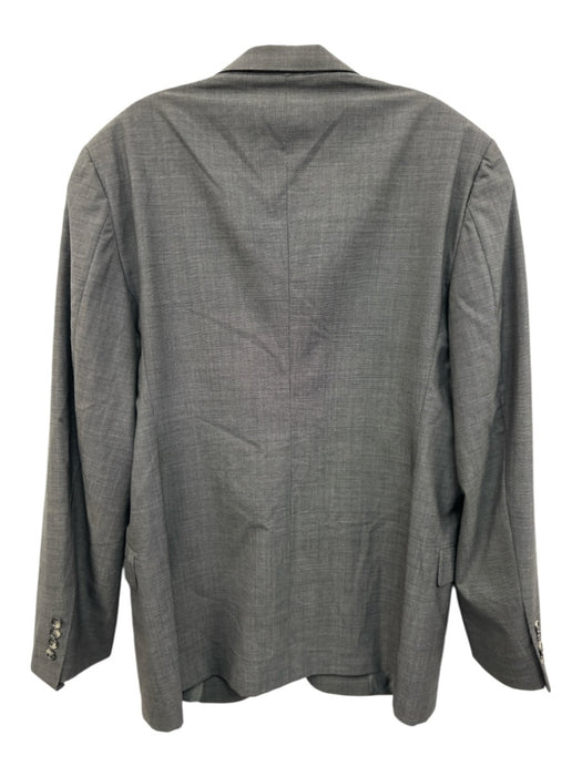 Hickey Freeman Gray Wool Solid 2 Button Men's Blazer Gray / 44L
