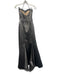Priscilla of Boston Size 4 Gray Polyester Strapless Empire Waist Petticoat Dress Gray / 4