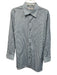 Ermenegildo Zegna Size L Blue & Beige Cotton Striped Men's Long Sleeve Shirt Blue & Beige / L