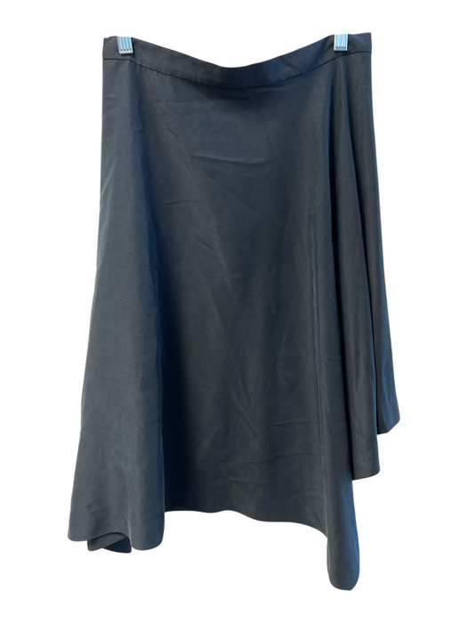Cop Copine Size Est XS Black Modal Blend Zip Front Knee Length Skirt Black / Est XS