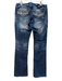 Miss Me Size 31 Mid dark wash Cotton Low Rise Beaded Whiskering Flare Jeans Mid dark wash / 31