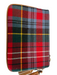 Coach Red Wool Wristlet Plaid Zip Close Mini Wallets Red