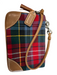 Coach Red Wool Wristlet Plaid Zip Close Mini Wallets Red