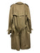 Burberrys Size 44L Beige Cotton Blend Solid Belt Liner Included Men's Jacket Beige / 44L
