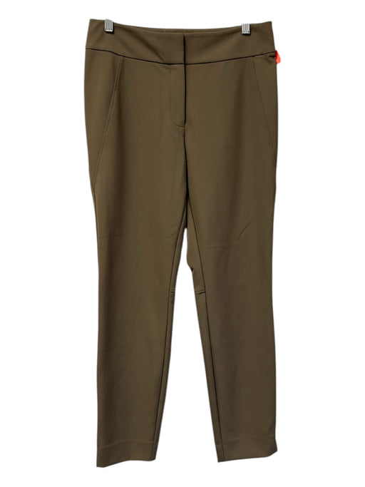 Lafayette 148 Size 6 Olive Polyamide Zip Fly Hook Closure Straight Leg Pants Olive / 6