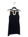 Tory Burch Size 4 Black & White Polyester Blend Wide Neck Sleeveless Dress Black & White / 4