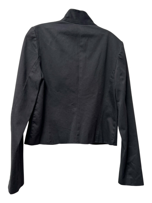 Kenneth Cole Size 10 Black & Amber Cotton Button Down High Collar Jacket Black & Amber / 10